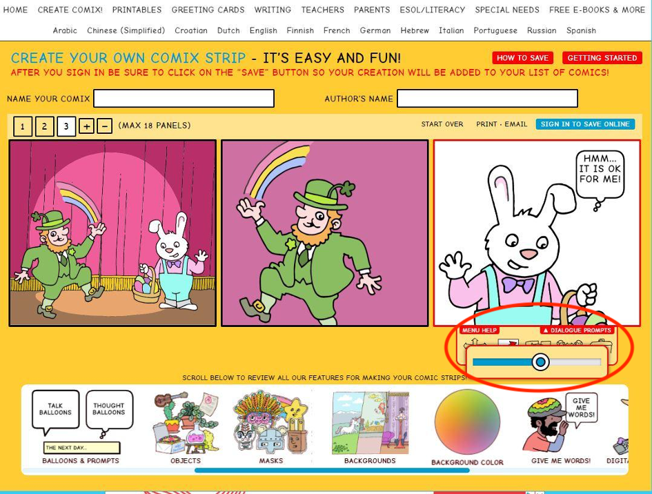 Blinking a Book - Create Your Own Comic Strips Online with MakeBeliefsComix